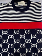 Load image into Gallery viewer, Gucci GG Supreme Striped Knit Sweater
