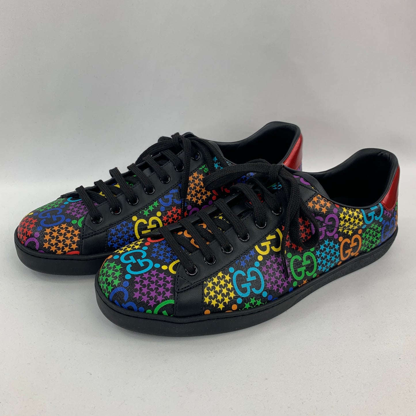 Gucci GG Psychedelic Ace Sneaker in Black
