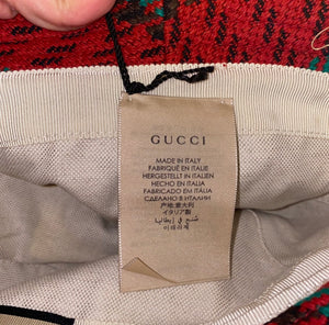 GUCCI Houndstooth Wool Bucket Hat with Double G