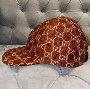 Gucci Interlocking GG Brown Velvet Baseball Hat
