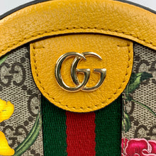 Load image into Gallery viewer, Gucci Mini Ophidia GG Flora Round Shoulder Bag in Yellow