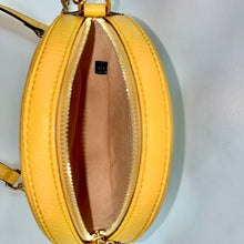 Load image into Gallery viewer, Gucci Mini Ophidia GG Flora Round Shoulder Bag in Yellow