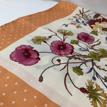 Load image into Gallery viewer, Gucci Flora Silk Scarf with Orange Rose Trim