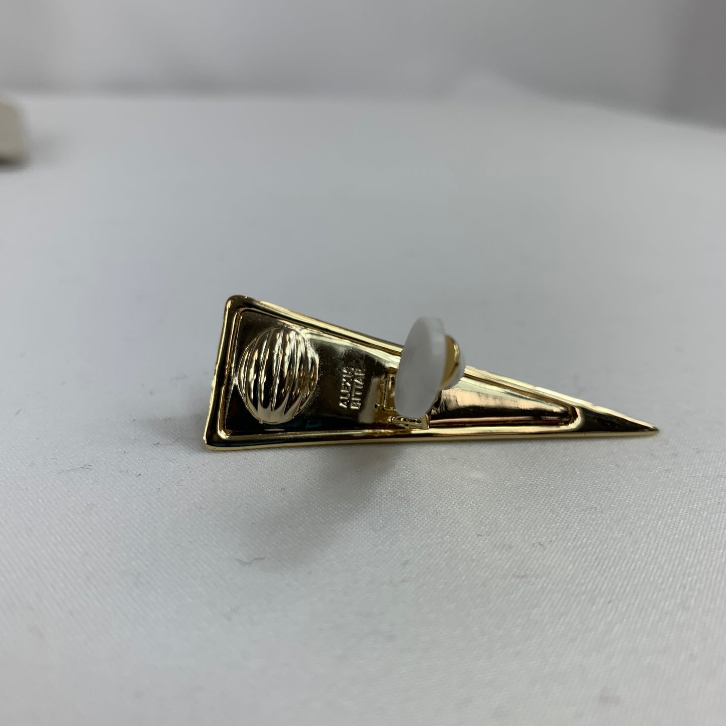 Alexis Bittar Pyramid Clip on Earrings in Gold