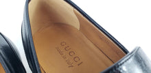 Load image into Gallery viewer, Gucci Mens Loomis Leather Loafers with GG Logo