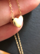 Load image into Gallery viewer, 14K Floating Heart on Chain Necklace