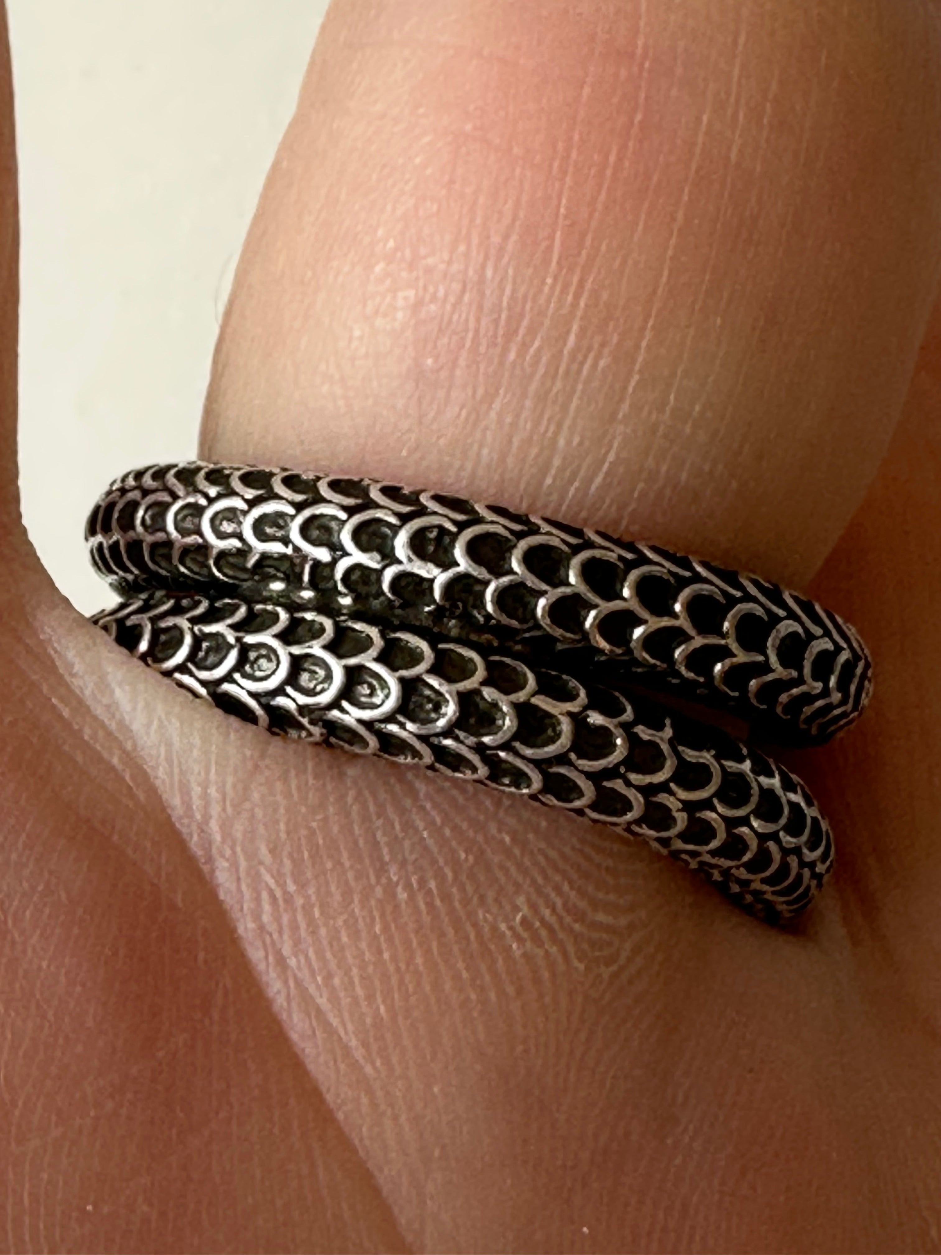 Gucci Garden Snake Sterling Silver Ring – Gavriel.us