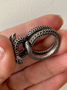 Gucci Garden Snake Sterling Silver Ring
