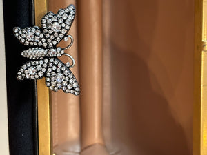 Gucci Broadway Butterfly Handbag Clutch in Black