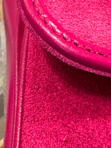 Gucci GG Suede Marina Shoulder Bag in Pink