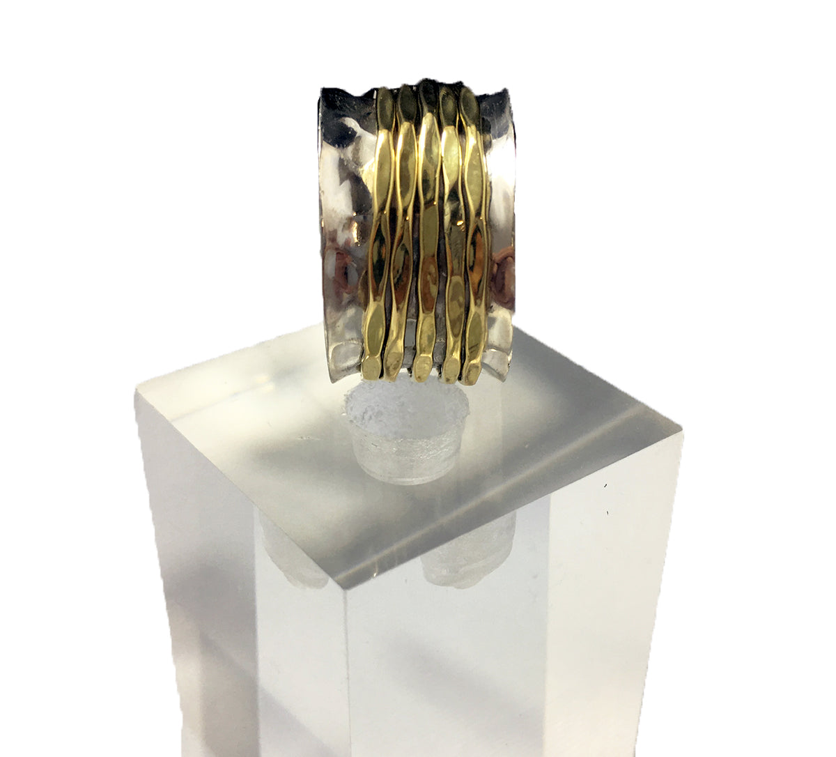 Silver and Brass Prayer Ring