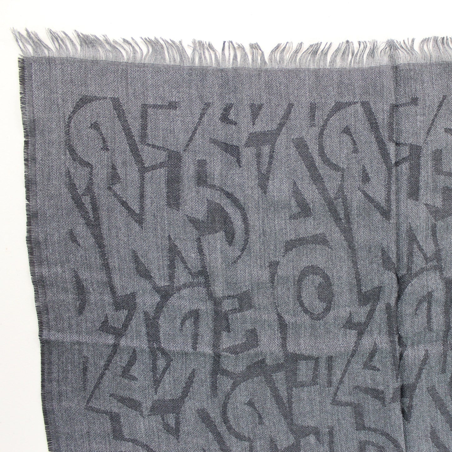 Salvatore Ferragamo Letters Scarf in Black