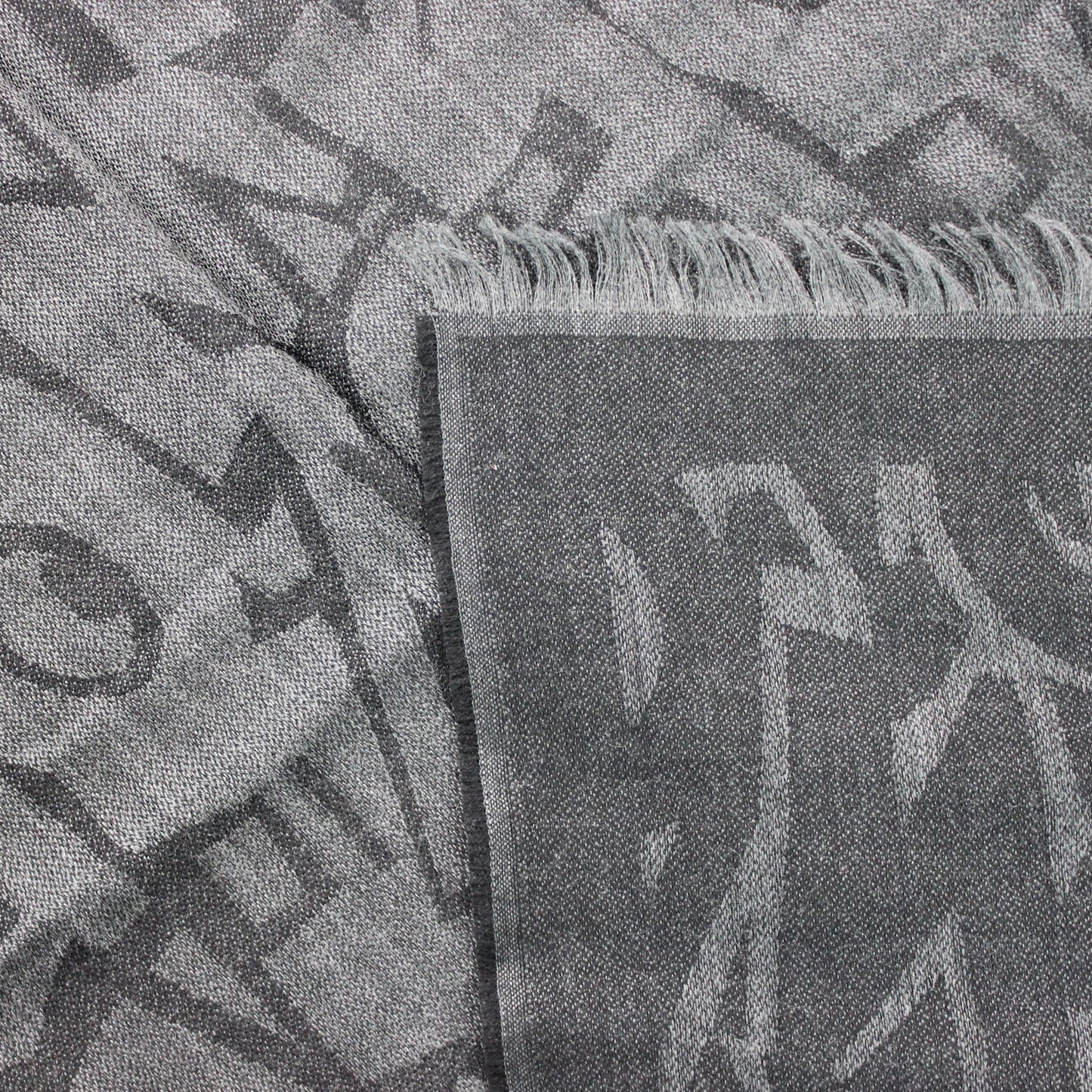 Salvatore Ferragamo Letters Scarf in Black