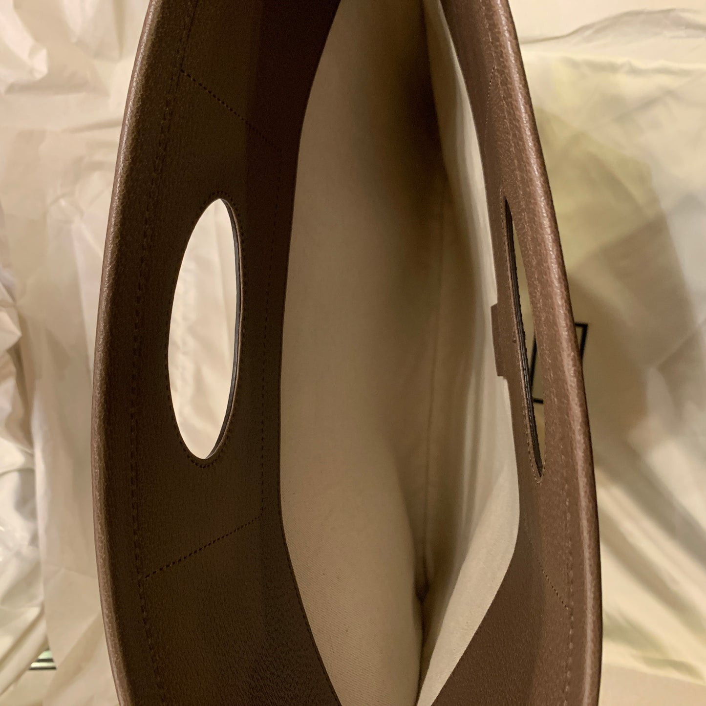 Gucci Mini GG Supreme Print Canvas Tote in Beige