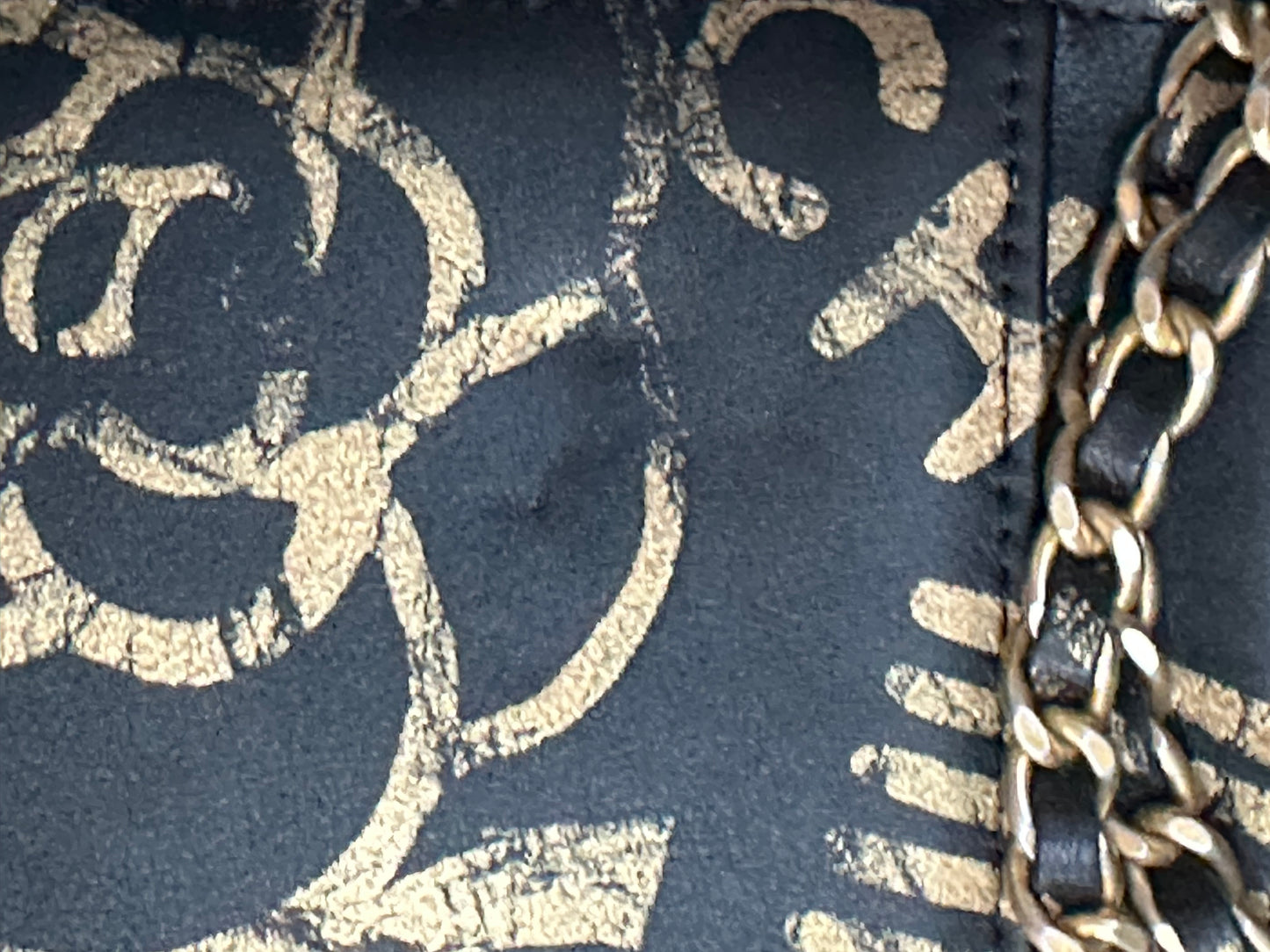 PREOWNED Chanel Graffiti Wallet on a Chain
