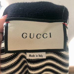 Gucci GG Supreme Striped Knit Cardigan
