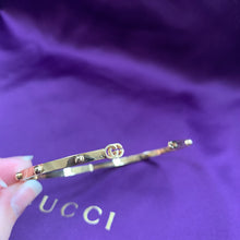 Load image into Gallery viewer, Gucci GG Running Bangle In 18K Yellow Gold