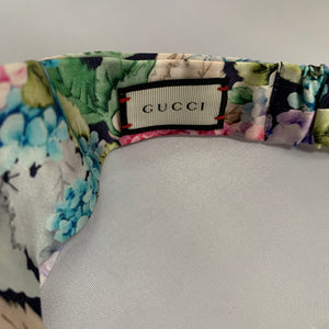 Gucci Hortensin Duchesse Floral Headband in Blue