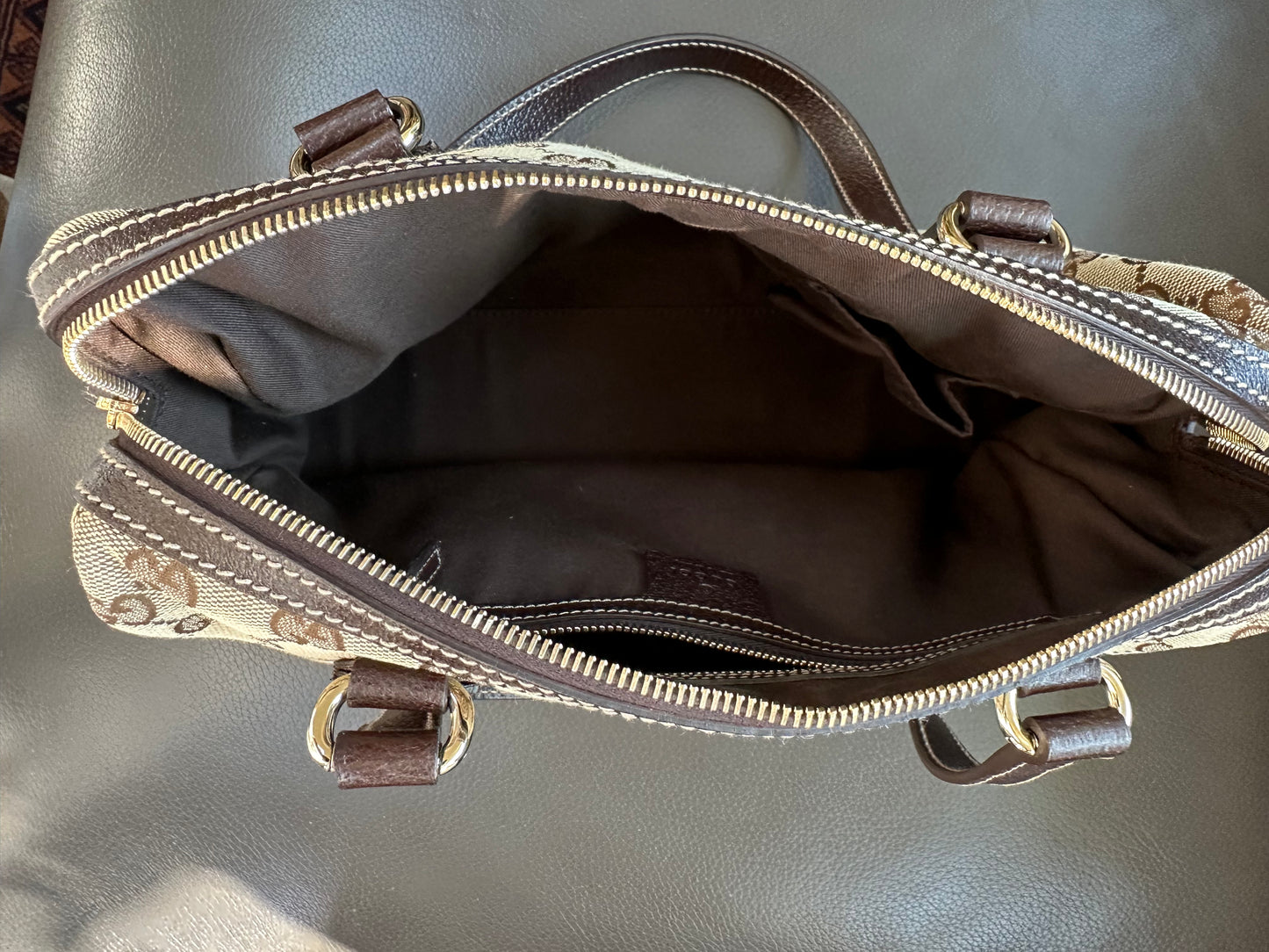 PREOWNED Gucci GG Monogram Boston Handbag