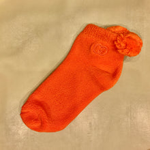 Load image into Gallery viewer, Gucci Cotton Ankle Socks with Pom-poms in Orange