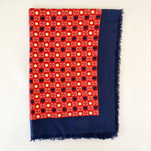 Load image into Gallery viewer, Gucci GG Hearts &amp; Stars Silk Scarf in Red