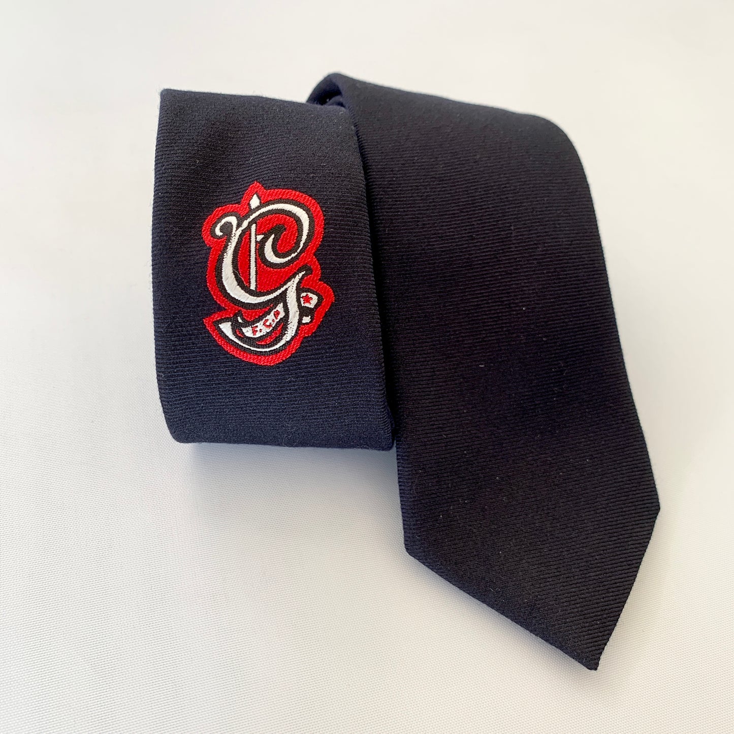 Gucci Lord Embroidered Tie in Black