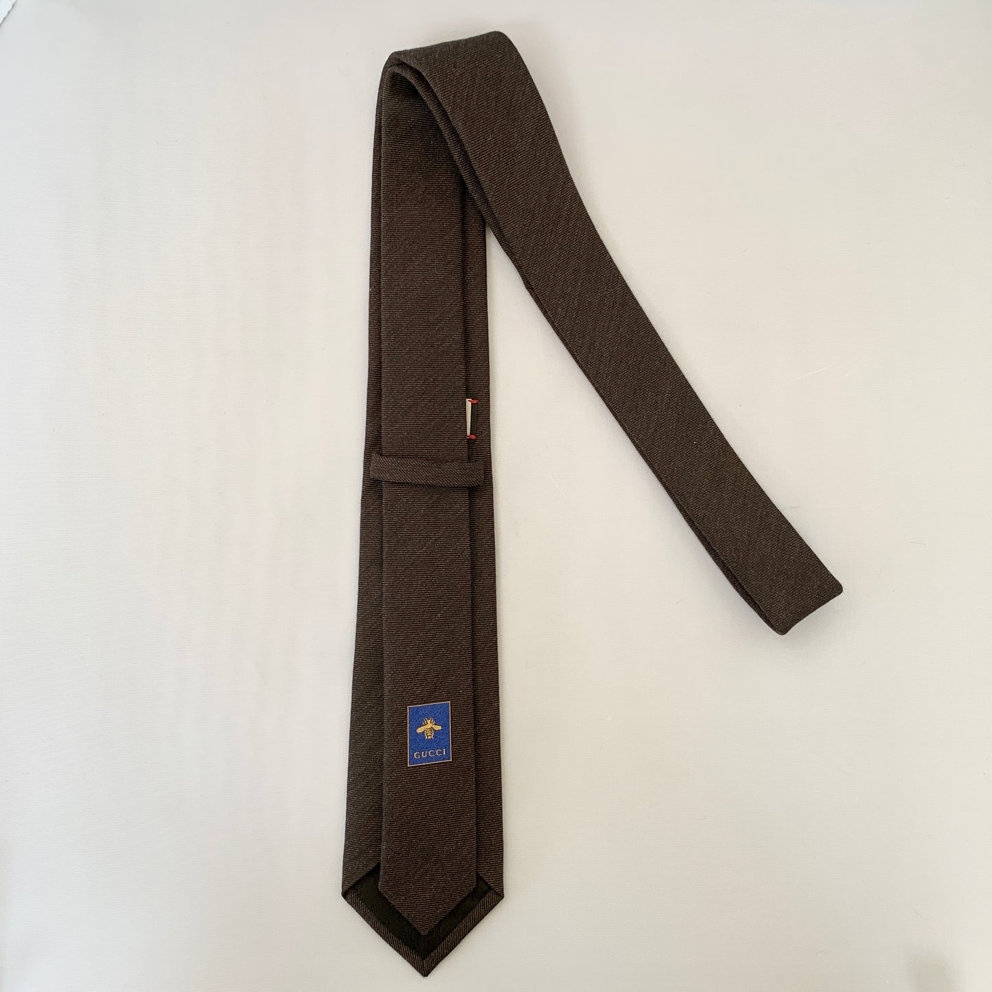 Gucci Lord Embroidered Tie in Graphite
