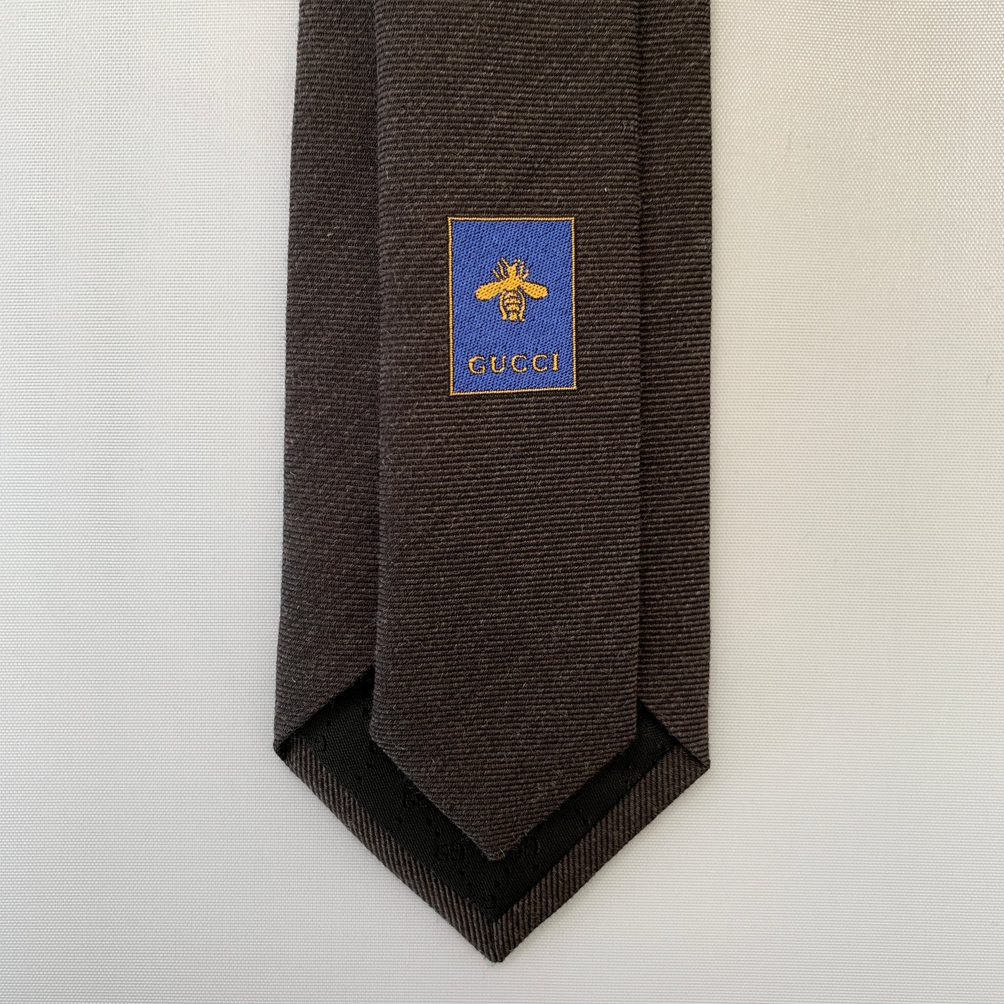 Gucci Lord Embroidered Tie in Graphite