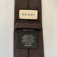 Load image into Gallery viewer, Gucci Lord Embroidered Tie in Graphite