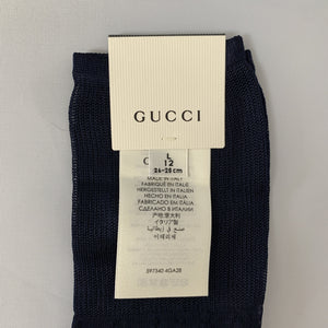 Gucci Diamond GG Mesh Socks in Midnight Blue