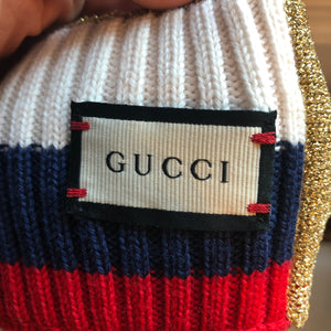 Gucci Woven Indilus Headband in Red and Ivory