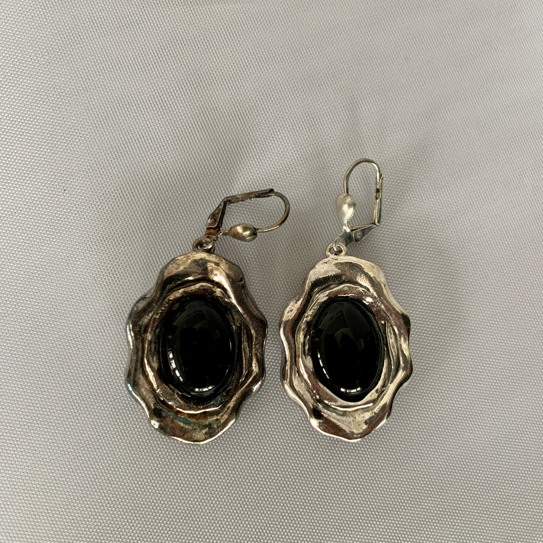 Gavriel Vintage Style Opal Earrings in Sterling Silver