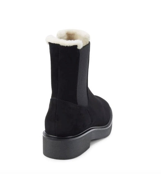 Stuart Weitzman Alpine Faux Fur Lined Suede Chelsea Boots