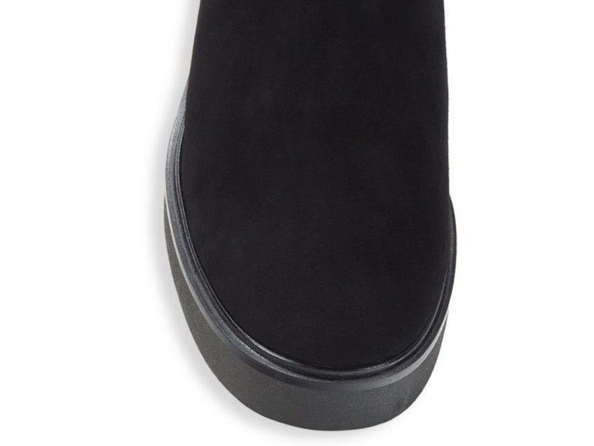 Stuart Weitzman Alpine Faux Fur Lined Suede Chelsea Boots