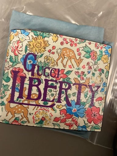 Gucci x Liberty Floral Print Leather Bi-fold Wallet