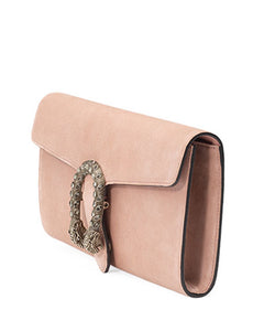 Gucci Dionysus Suede Clutch Bag in Pink