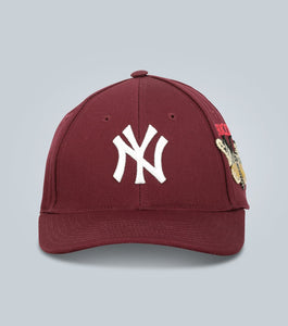 Gucci Baseball Cap With Ny Yankees™ Patch In Red