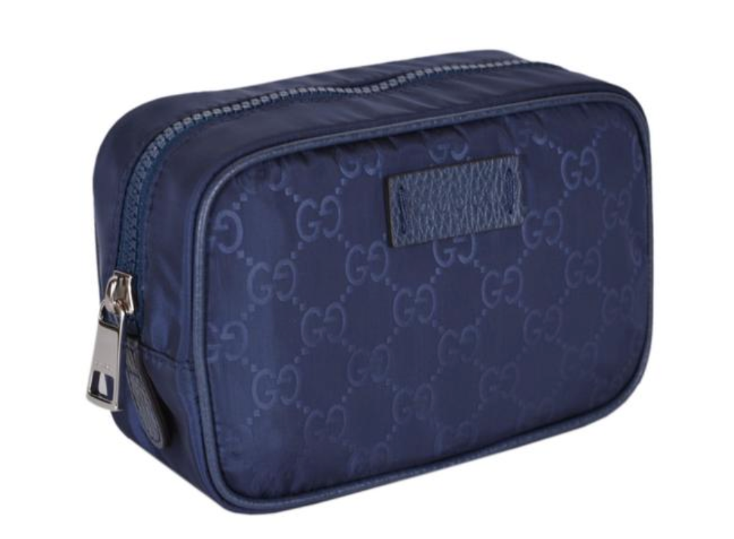 Toiletry case with Interlocking G in beige and blue Supreme
