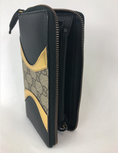 Load image into Gallery viewer, Gucci GG Supreme Tri Print Wallet in Gold and Black