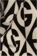 Load image into Gallery viewer, Gucci GG Rhombus Logo Jacquard Scarf in Ivory and Black