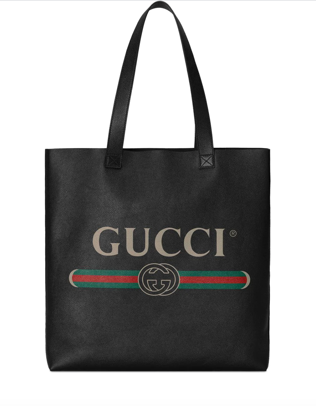 Gucci, Bags, Gucci Bag Signature Monogram Black Leather Tote