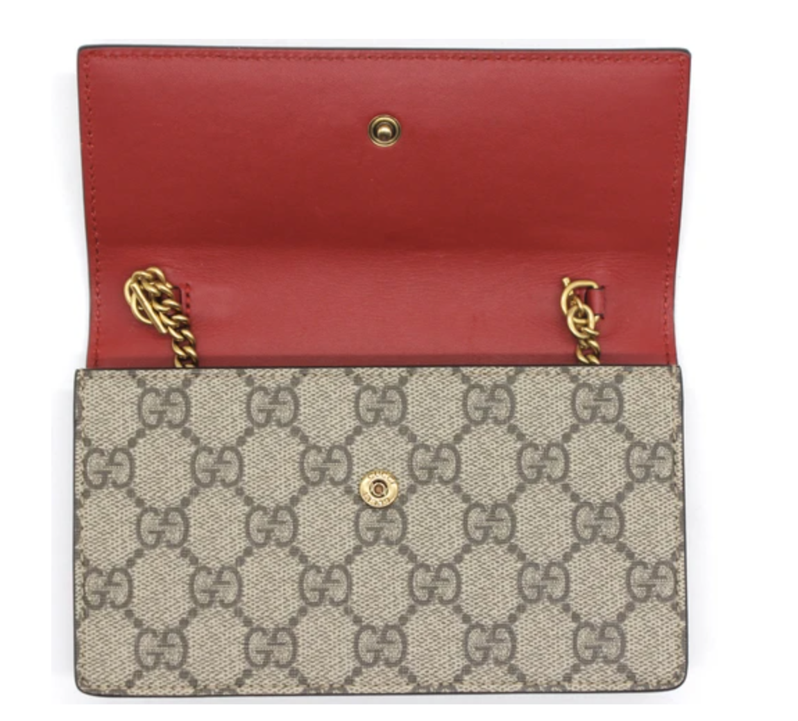 Gucci GG Supreme Mini Bag with Cherries in Beige Gavriel.us