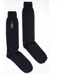 Gucci GG Lyre and Star Long Socks in Midnight Blue