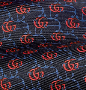Gucci GG Anchor Print Tie in Midnight Blue