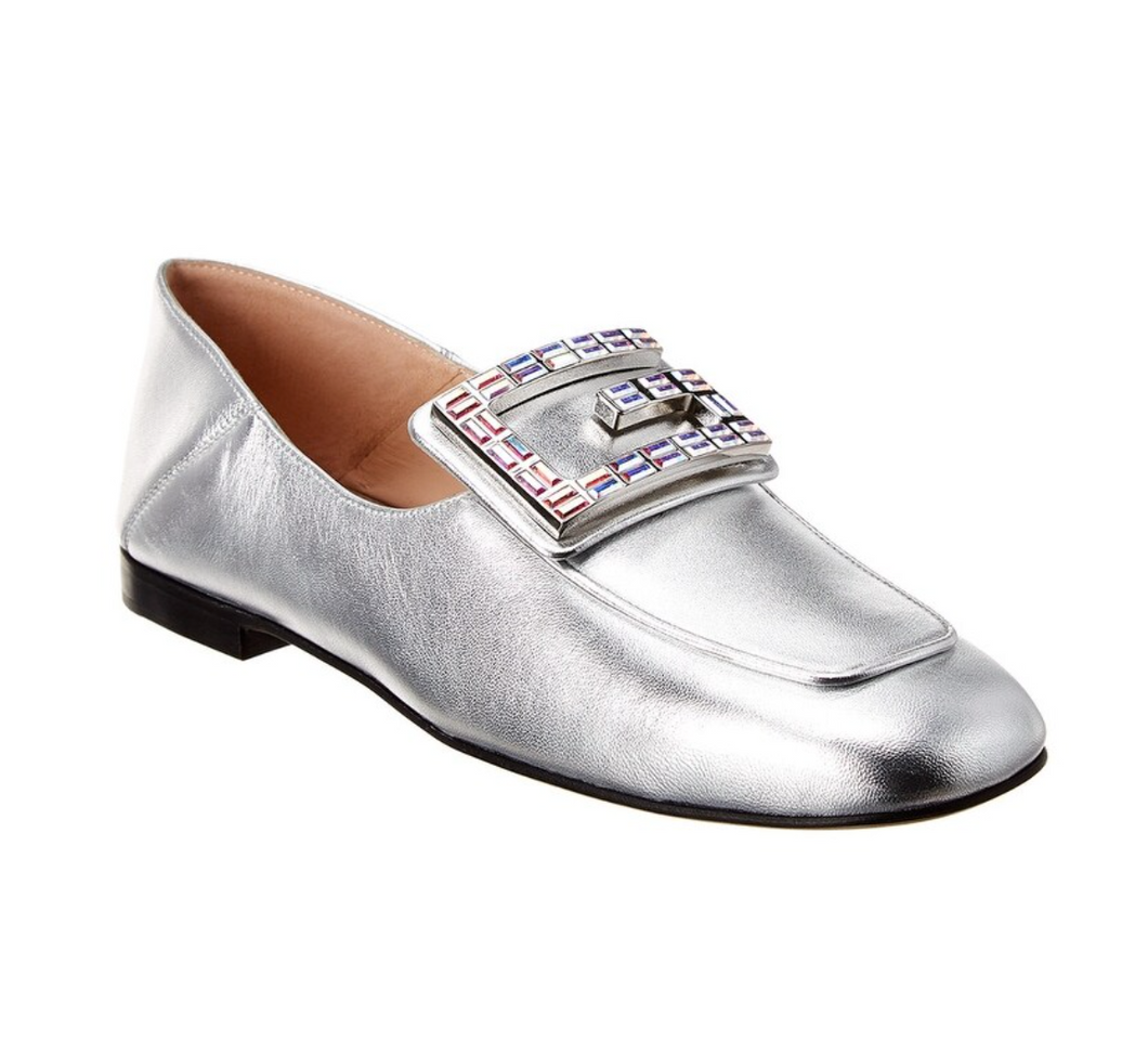 Gucci silver best sale loafers