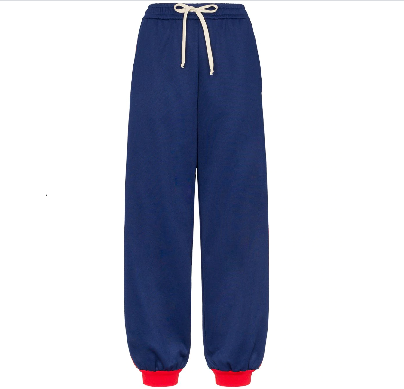 Gucci GG Logo Stripe Jersey Track Pants in Blue Gavriel.us