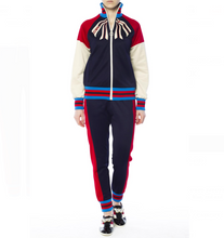 Load image into Gallery viewer, Gucci Striped Cotton-blend Track Pants in Blue