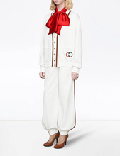 Load image into Gallery viewer, Gucci GG Technical Jersey Cardigan in White