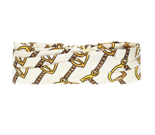Load image into Gallery viewer, Gucci Silk Horse-bit Headband in White