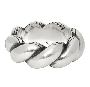 Gucci Metallic Twisted Garden Ring in Sterling Silver